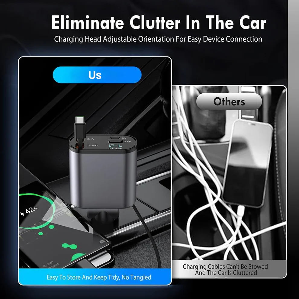 Connect Retractable Car Charger