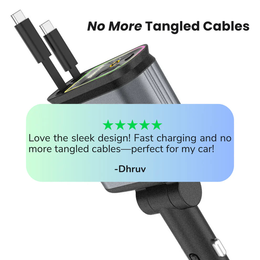 Connect Retractable Car Charger