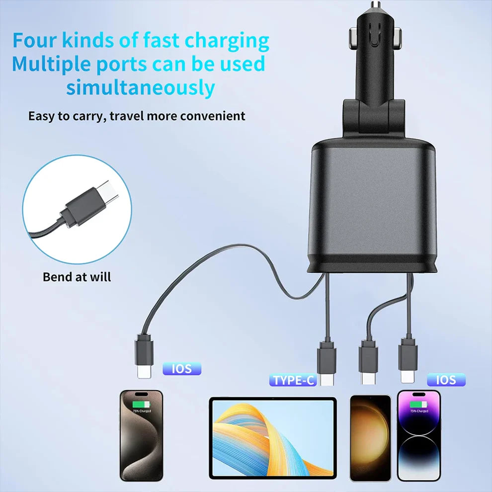 Connect Retractable Car Charger